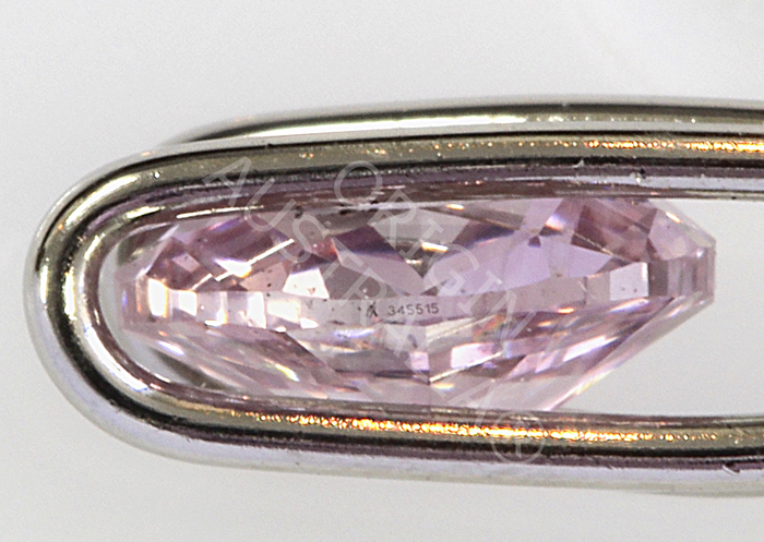 Australian Argyle Pink Diamond Girdle Laser Inscription