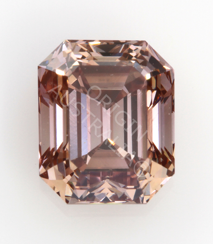 Australian Argyle Pink Emerald Shaped Diamond