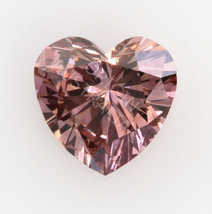 Australian Argyle Pink Heart Shaped Diamond