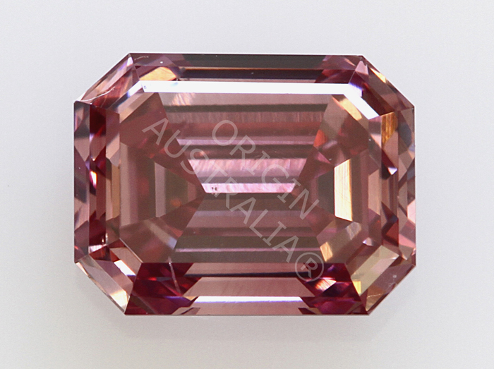Australian Argyle Pink Emerald Shaped Diamond